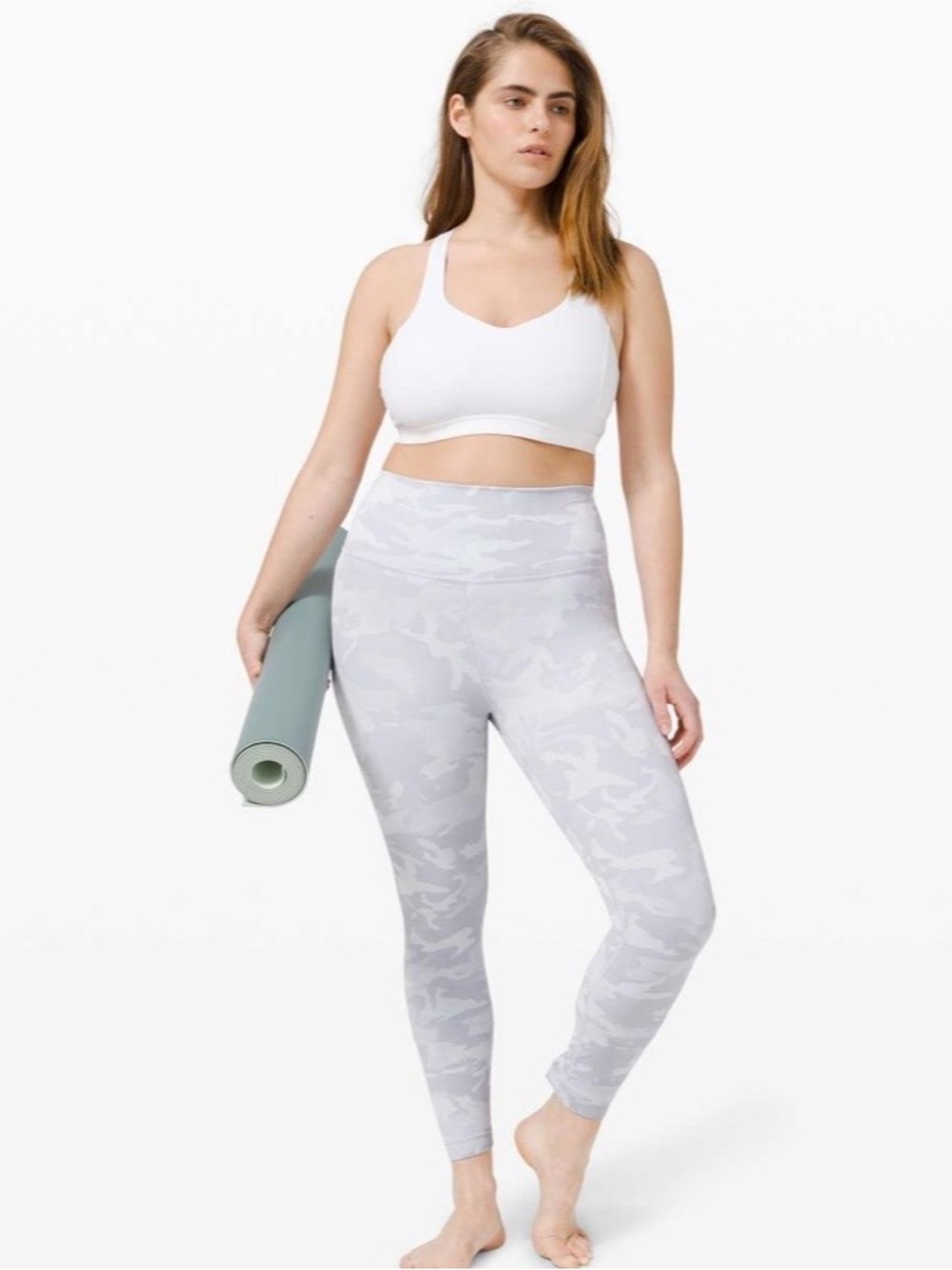 Lululemon Wunder under high-rise Tight 25” Luxtreme-Incognito camo Alpine White